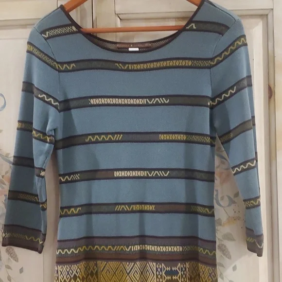 NWOT Peruvian Connection Pima Cotton long sleeve Maxi Dress xsp - Picture 2 of 10